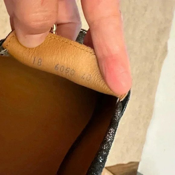 Boemos Italy Silver Metallic Suede Leather Loafer Flats Slip On Womens size 10 - Picture 14 of 15